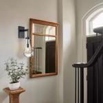 Set of 2 Dimmable Black Wall Sconces