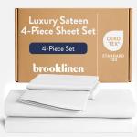 Brooklinen Luxury Sateen Bed Linen Set, 4-Piece