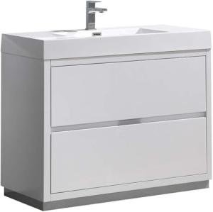 Fresca Valencia 40" White Free Standing Vanity