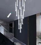 Modern Crystal Chandelier with Dimmable LED Lights