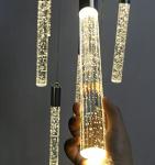 Modern Crystal Chandelier with Dimmable LED Lights