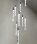 Modern Crystal Chandelier with Dimmable LED Lights