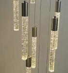 Modern Crystal Chandelier with Dimmable LED Lights