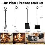 Amagabeli Large Firewood Rack with Tool Set