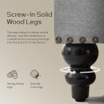 Grey Tufted Square Storage Ottoman Coffee Table