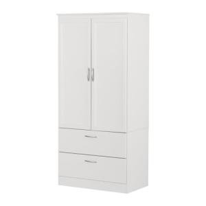 South Shore Acapella White Wardrobe Armoire