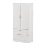 South Shore Acapella White Wardrobe Armoire