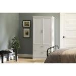 South Shore Acapella White Wardrobe Armoire