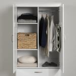 South Shore Acapella White Wardrobe Armoire