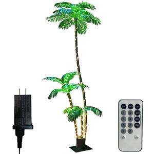 7Ft LED Lighted Artificial Palm Tree Decor