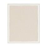 Macon Framed Pinboard with Linen Fabric, Soft White