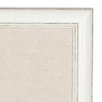 Macon Framed Pinboard with Linen Fabric, Soft White