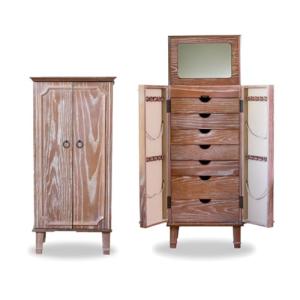 Hives and Honey Carson Oak Jewelry Armoire