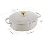 Ballarini Bellamonte 5-qt Oval Dutch Oven - Crema