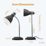 LEPOWER Flexible Metal Desk Lamp in Sandy Black