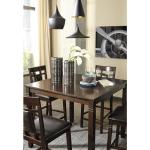 Stylish 5-Piece Brown Counter Height Dining Set