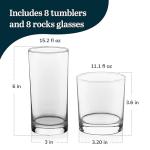 Libbey Province 16-Piece Tumbler Glass Set