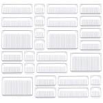 Clear Plastic Drawer Organizer Set with 28 Pieces