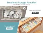 Clear Plastic Drawer Organizer Set with 28 Pieces