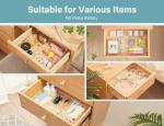 Clear Plastic Drawer Organizer Set with 28 Pieces