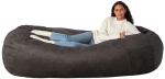Memory Foam Bean Bag Lounger, 7', Grey