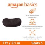 Memory Foam Bean Bag Lounger, 7', Grey