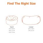 Memory Foam Bean Bag Lounger, 7', Grey