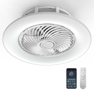 Bladeless Ceiling Fan with Light and Remote