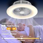 Bladeless Ceiling Fan with Light and Remote
