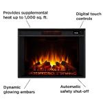 Gunnison Electric Fireplace with Remote Control