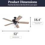 Saybrook 52" Bronze Ceiling Fan by Prominence Home