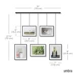 Umbra Exhibit Black Multi Photo Frame Display