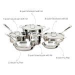 10-Piece All-Clad Copper Core Cookware Set