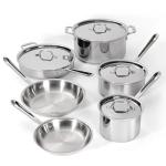 Professional Grade 10-Piece Stainless Cookware Set
