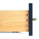 Midnight Blue 37" Bathroom Vanity with White Quartz