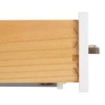 White Bathroom Vanity with Quartz Countertop and Sink