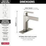 Delta Touchless Bathroom Faucet in Champagne Bronze