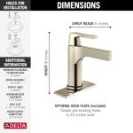 Delta Touchless Bathroom Faucet in Champagne Bronze