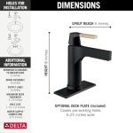 Delta Touchless Bathroom Faucet in Champagne Bronze