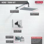 Vero Dual-Function Tub and Shower Trim Kit