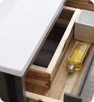 72" Modern Double Sink Wall Hung Bathroom Vanity