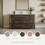 72" Modern Double Sink Wall Hung Bathroom Vanity