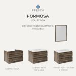 72" Modern Double Sink Wall Hung Bathroom Vanity