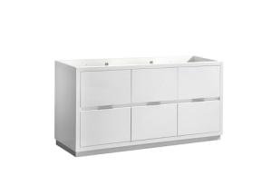 Fresca Valencia 60" Modern White Bathroom Cabinet