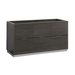 Fresca Valencia Gray Oak 60" Bathroom Cabinet