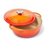 Le Creuset Flame Cast Iron Shallow Oven, 2.75 Qt