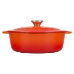 Le Creuset Flame Cast Iron Shallow Oven, 2.75 Qt