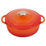 Le Creuset Flame Cast Iron Shallow Oven, 2.75 Qt