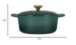 Noel Collection Dutch Oven with Gold Knob