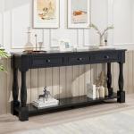 Merax 64-inch Console Table with 3 Drawers